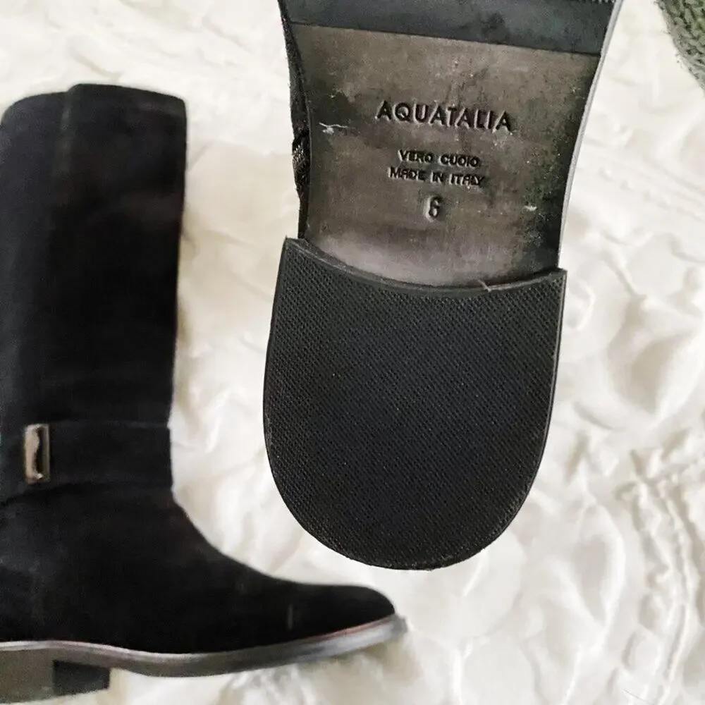 Aquatalia Giada Suede Tall Boot Size 6 New